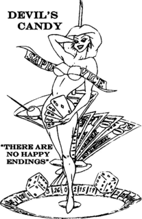SAPD VICE DEVIL'S CANDY "THERE ARE NO HAPPY ENDINGS" logo