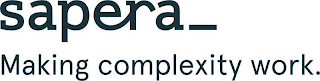 SAPERA _ MAKING COMPLEXITY WORK. logo