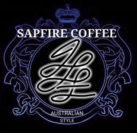 SAPFIRE COFFEE JLF AUSTRALIAN STYLE logo