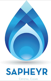 SAPHEYR CRYSTAL. CLEAR. logo