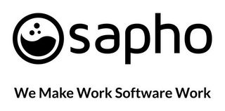 SAPHO WE MAKE WORK SOFTWARE WORK logo