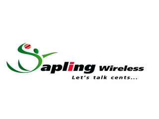 SAPLING WIRELESS LET'S TALK CENTS... logo