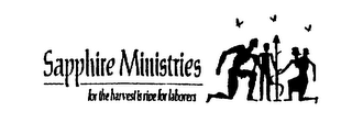 SAPPHIRE MINISTRIES FOR THE HARVEST IS RIPE FOR LABORERS logo