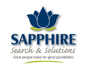 SAPPHIRE SEARCH & SOLUTIONS GREAT PEOPLE MAKE FOR GREAT POSSIBILITIES logo