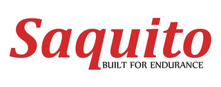 SAQUITO BUILT FOR ENDURANCE logo