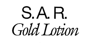 S.A.R. GOLD LOTION logo