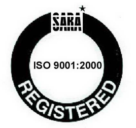 SARA ISO 9001:2000 REGISTETED logo