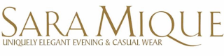 SARA MIQUE UNIQUELY ELEGANT EVENING & CASUAL WEAR logo