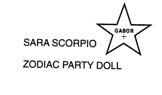 SARA SCORPIO ZODIAC PARTY DOLL GABOR + logo