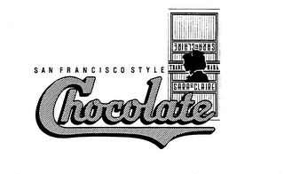 SARA ST. CLAIRE SAN FRANCISCO STYLE CHOCOLATE TRADEMARK logo