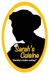SARAH'S CUISINE "GRANDMA'S MODERN COOKING!" logo