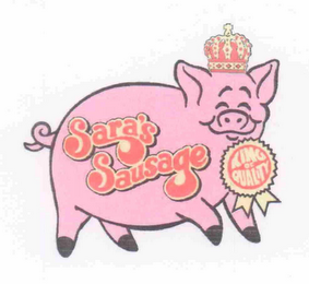 SARA'S SAUSAGE KING OF QUALITY logo