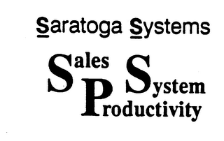 SARATOGA SYSTEMS SALES PRODUCTIVITY SYSTEM logo