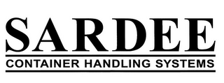 SARDEE CONTAINER HANDLING SYSTEMS logo