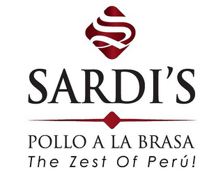 SARDI'S POLLO A LA BRASA THE ZEST OF PERU! logo