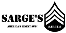 SARGE'S AMERICA'S FINEST SUB! SARGE'S logo