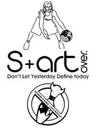 S+ART OVER. DON'T LET YESTERDAY DEFINE TODAY BEGINNING OF WORLD - LOVE IS NECESSARY X logo