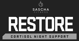 SASCHA FITNESS RESTORE CORTISOL NIGHT SUPPORT logo