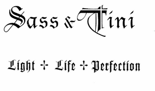 SASS & TINI LIGHT LIFE PERFECTION logo