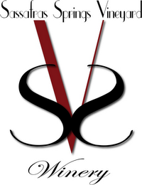 SASSAFRAS SPRINGS VINEYARD WINERY SSV logo