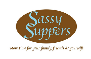 SASSY SUPPERS MORE TIME FOR YOUR FAMILY, FRIENDS & YOURSELF! logo