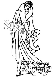 SASSY SURVIVOR MAKING AWARENESS A PRIORITY logo