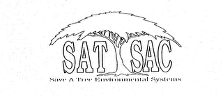 SAT SAC SAVE A TREE ENVIRONMENTAL SYSTEMS logo