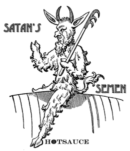 SATAN'S SEMEN HOTSAUCE logo