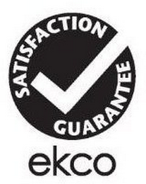 SATISFACTION GUARANTEE ECKO logo