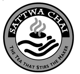 SATTWA CHAI THE TEA THAT STIRS THE MAKER logo
