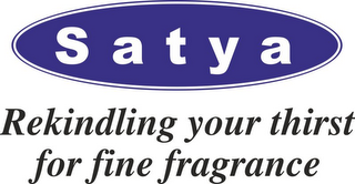 SATYA REKINDLING YOUR THIRST FOR FINE FRAGRANCE logo