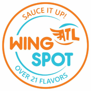 SAUCE IT UP! WING ATL SPOT OVER 21 FLAVORS logo