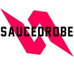 SAUCEDROBE, SLANTED UPSIDE DOWN AND RIGHT SIDE UP L logo