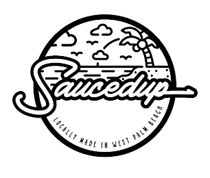 SAUCEDUP LOCALLY MADE IN WEST PALM BEACH logo