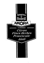 SAUCES DU SOLEIL AMORA 4 SAUCES CITRON FINES HERBES PROVENCALE AIOLI logo