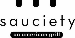 SAUCIETY AN AMERICAN GRILL logo