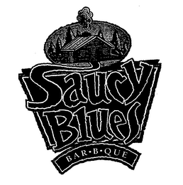 SAUCY BLUES BAR-B-QUE logo