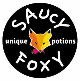 SAUCY FOXY UNIQUE POTIONS logo