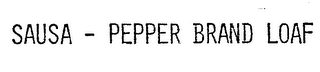 SAUSA-PEPPER BRAND LOAF logo