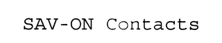 SAV-ON CONTACTS logo