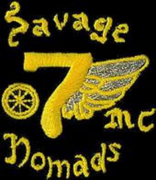 SAVAGE 7 NOMADS MC logo