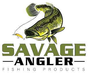 SAVAGE ANGLER FISHING PRODUCTS logo