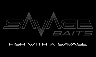 SAVAGE BAITS FISH WITH A SAVAGE logo