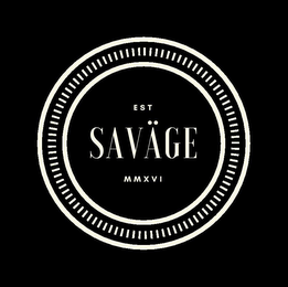 SAVAGE EST MMXVI logo