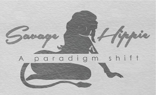 SAVAGE HIPPIE A PARADIGM SHIFT logo