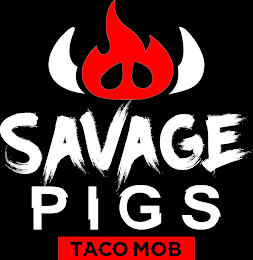 SAVAGE PIGS TACO MOB logo