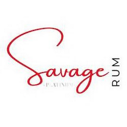 SAVAGE PLATINUM RUM logo