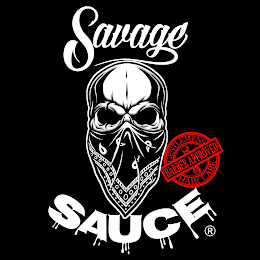 SAVAGE SAUCE GENTLEMENS BARBER APPROVED HAIR CARE logo