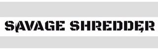 SAVAGE SHREDDER logo