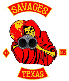 SAVAGES 13 MC TEXAS logo